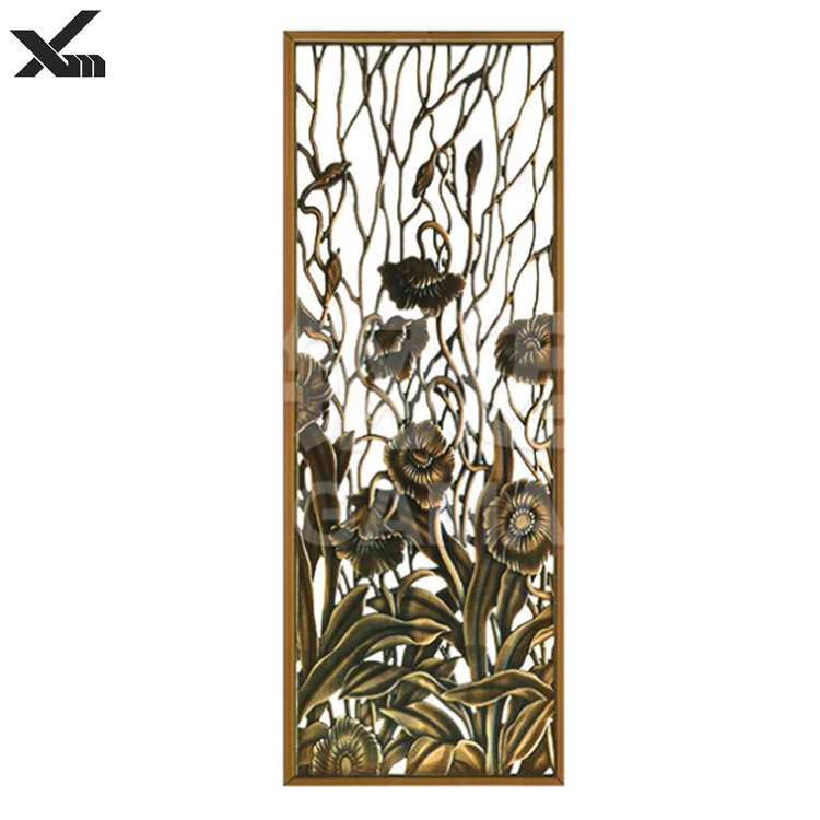 
carved metal feature material panels 