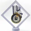 wholesale plastic 3D Floating Frame box coin medals jewelry display frame