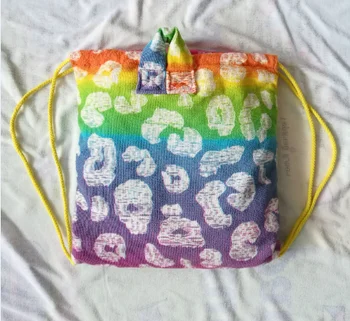 beach towel drawstring bag