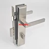 High quality front main door lock door handle lever on back plate,popular design backplate stainless steel door lever handle