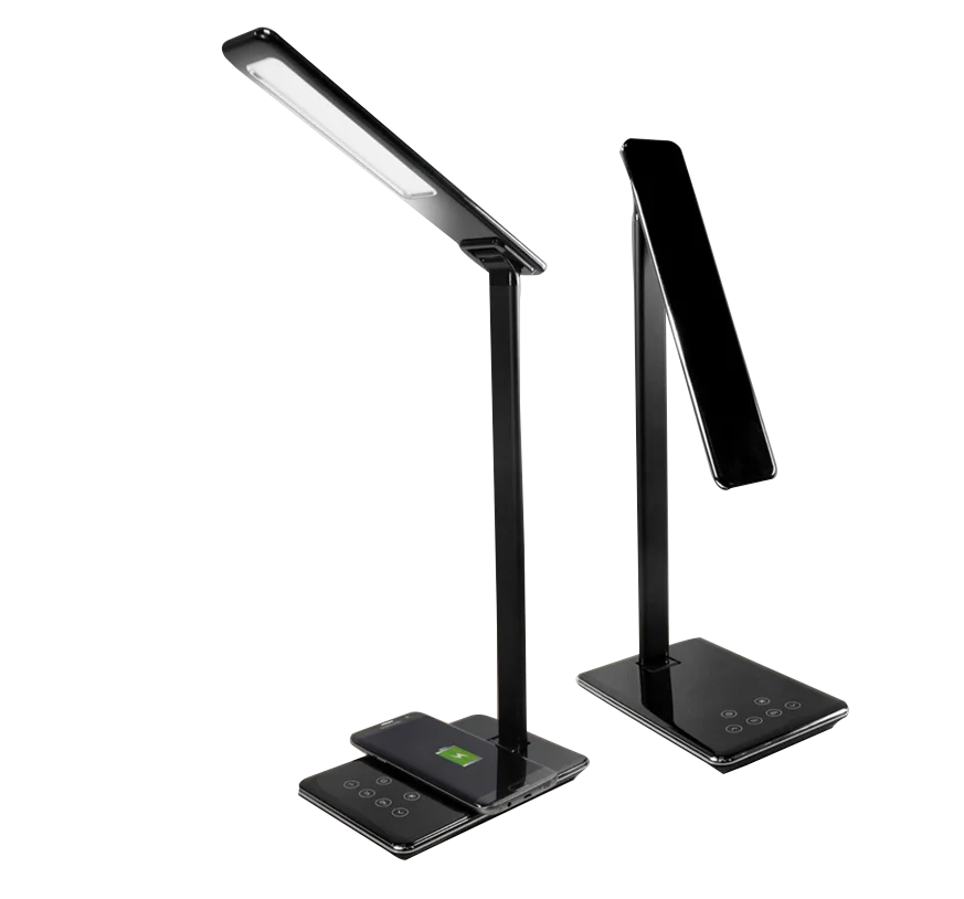 5w folding touch led eye-protection table lamp Qi Wireless charging led desk lamp Dimming With USB port