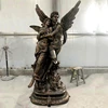 Existing mold life size resin angel cupid statue for hotel park decoration