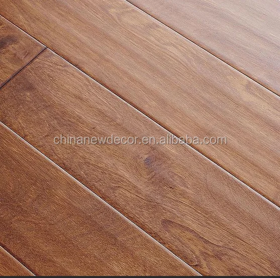 Sealing Wax Waterproof White Color Waved Oak Laminate Wood