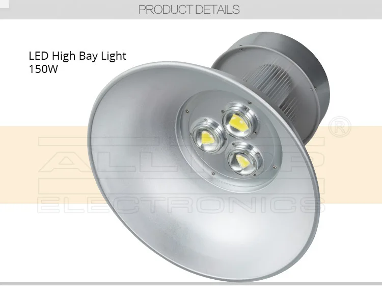 ALLTOP High quality IP67 waterproof cob 150w led highbay light