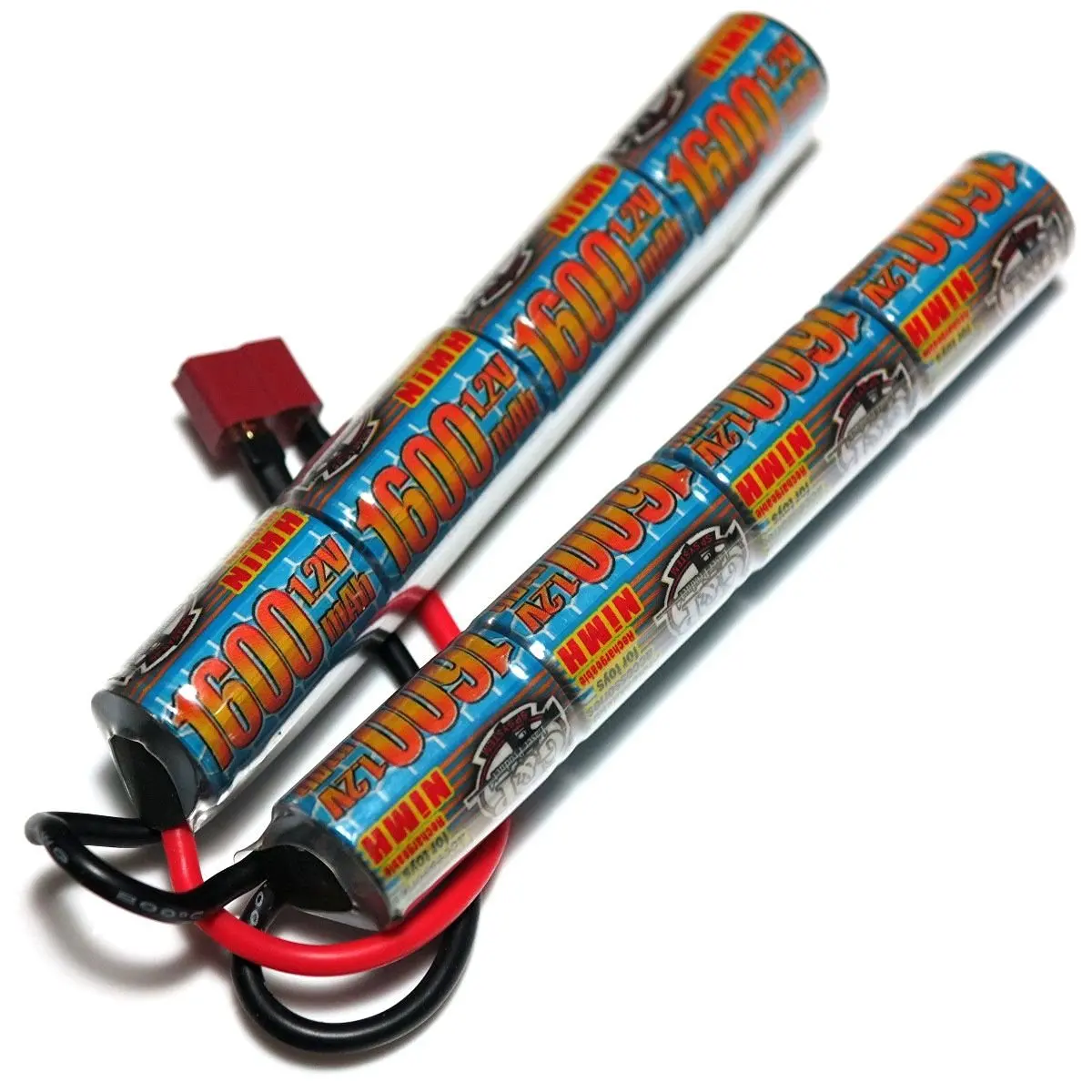 BAT0005 Mini Plug Airsoft WE 9.6V 1600mAh Ni-MH Battery AK Stick Type