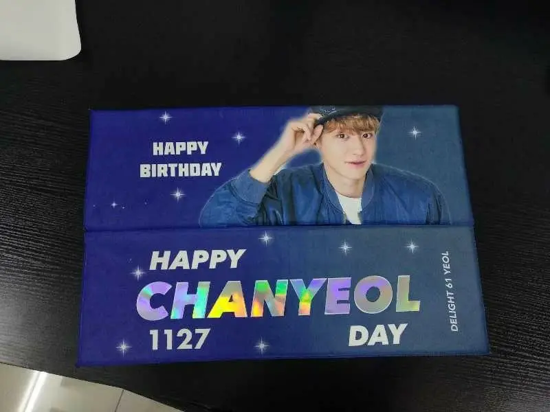 Custom Printed Double Sided Suede Cheering Textile Banner Kpop