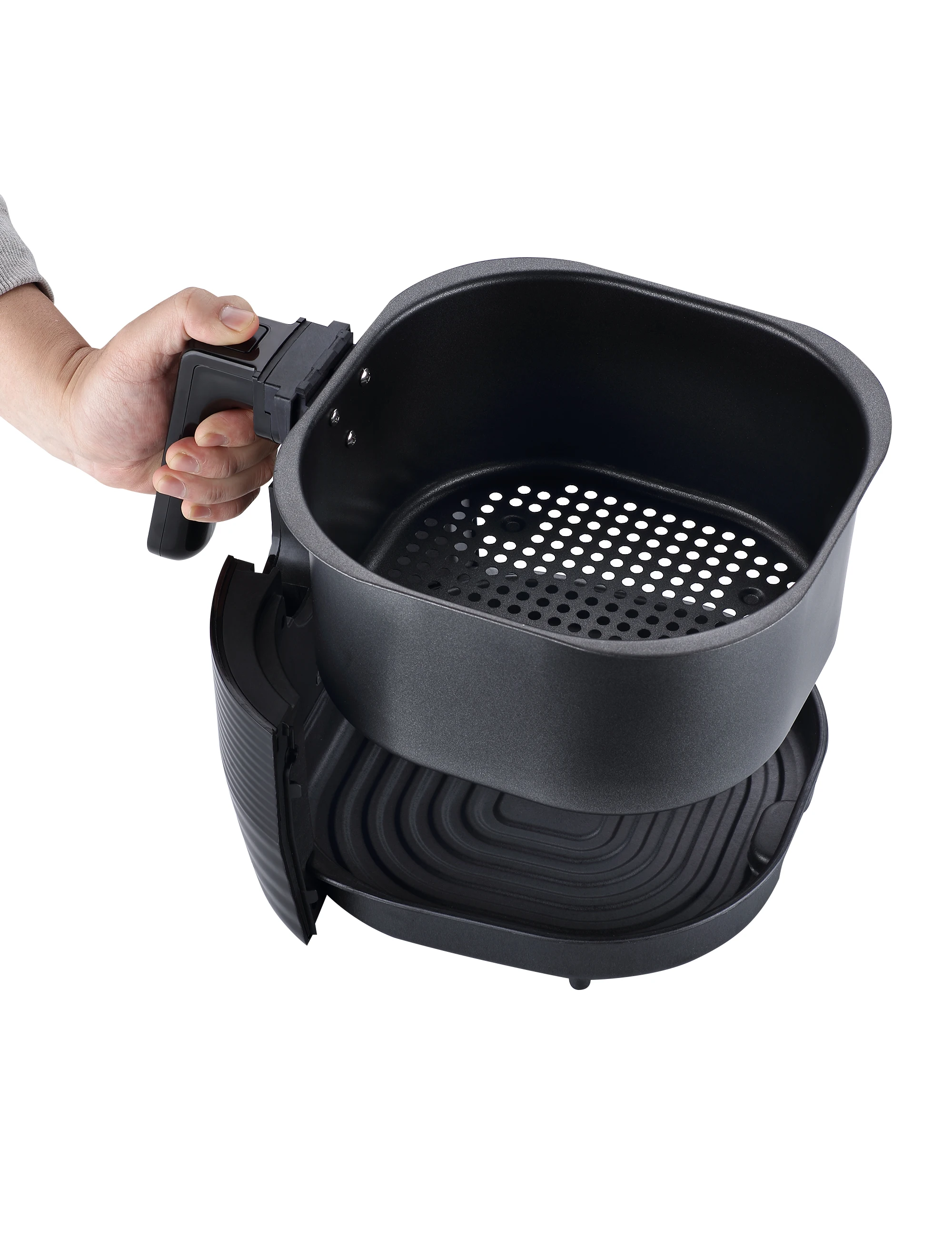 
Digital Air Fryer Oil-Free Healthy Cooking 8 One Touch Preset Modes Removable, Dishwasher-Safe Tray Free Recipe Book Included 