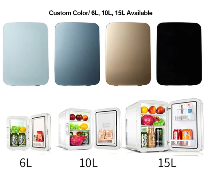Beautiful 10l Mini Refrigerator Hotel Mini Fridge Cosmetic Cooler Cake