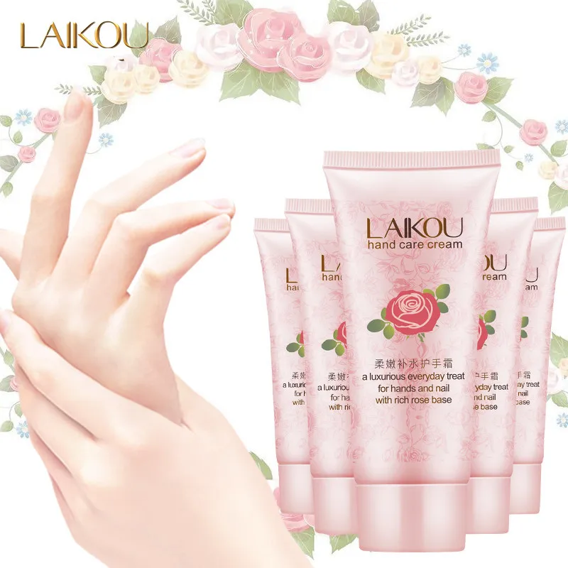 

Wholesale laikou moisturizing 60g pink rose hand cream