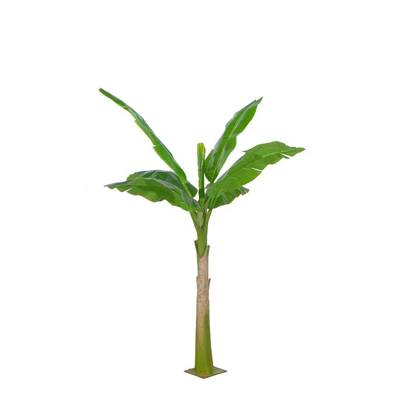 Home Decor Green Artificial Triplestalk Banana Silk Tree /artificial Banana Tree Buy