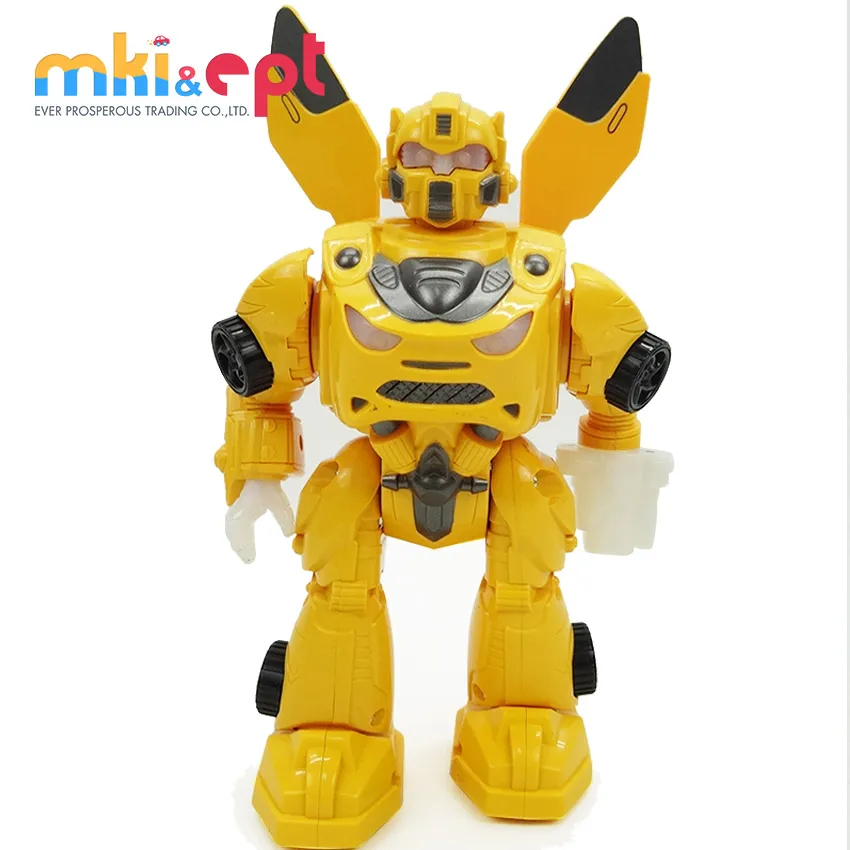 yellow robot toy