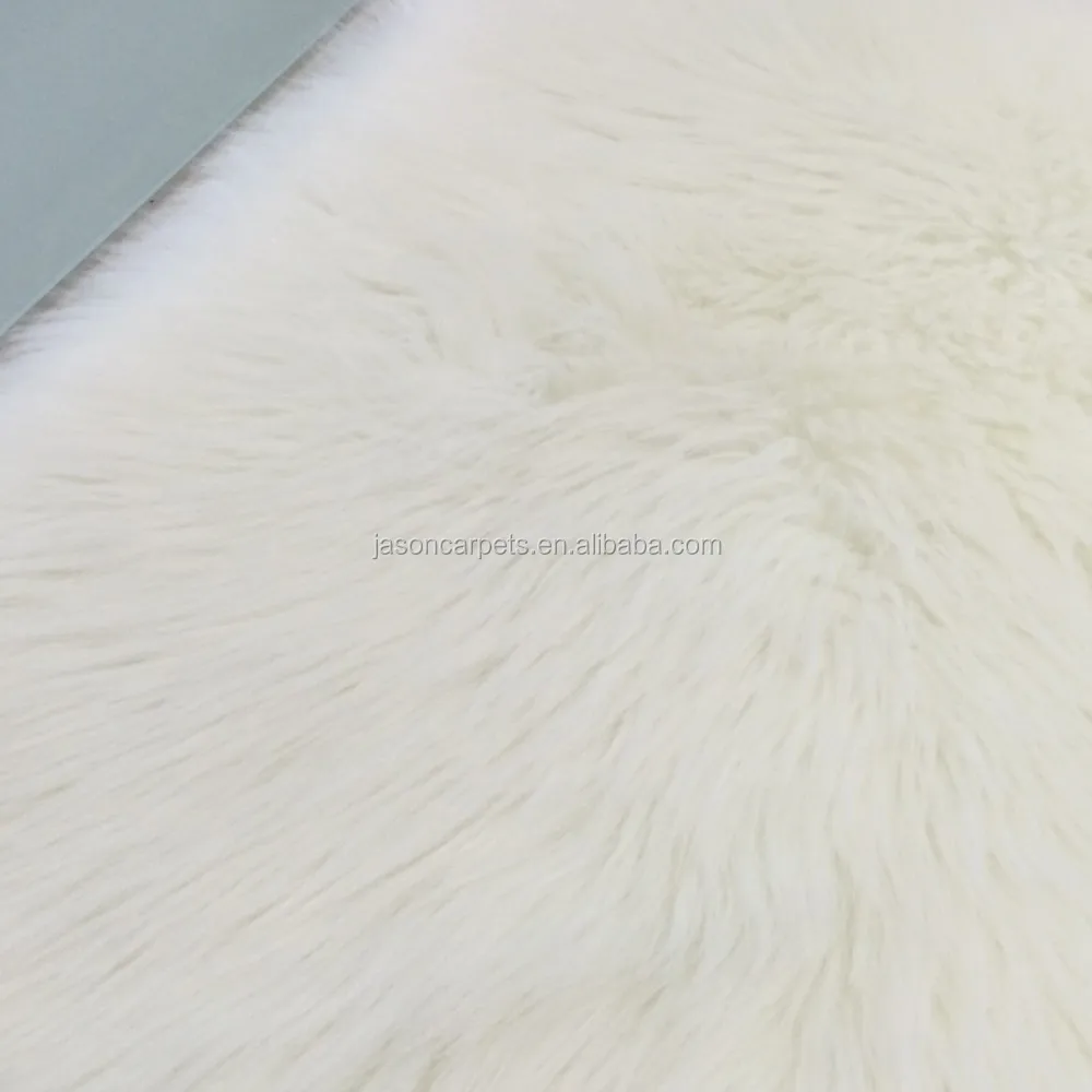 Best Selling Fluffy White Color Washable Nonslip Mat Faux Fur Bath Rug