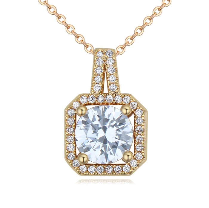 

25670 wholesale jewelry pendant White Gold essential oil diffuser necklace