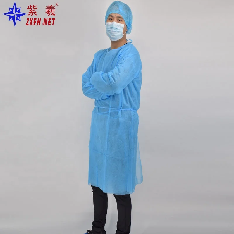 

2021 high Quality food factory dust proof nurse uniform workwear, Blue