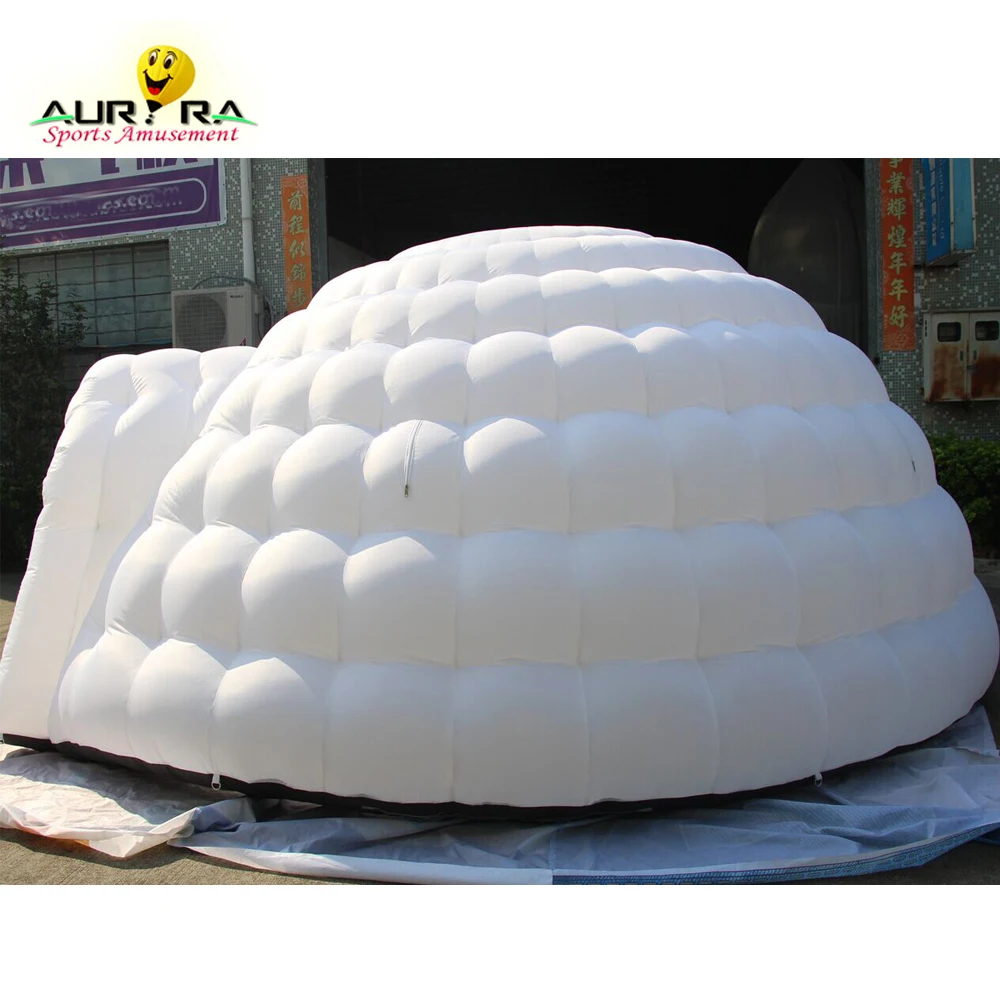 

Factory hot sale inflatable air dome roof top tent with LED light tent for event party, Customized