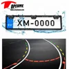 Euro license plate Dynamic track rear view camera with sensor kit, move with steering wheel rotation direction