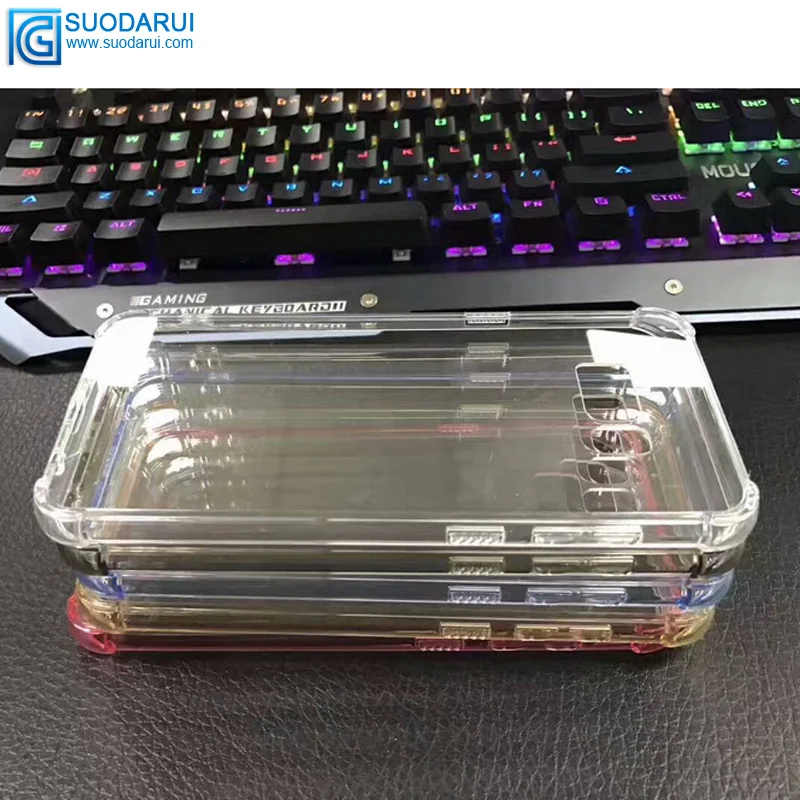 Not Turn yellow! Shockproof angle TPU + Acrylic hybrid Transparent case for Samsung Galaxy S8 / S8 Plus Black Cover