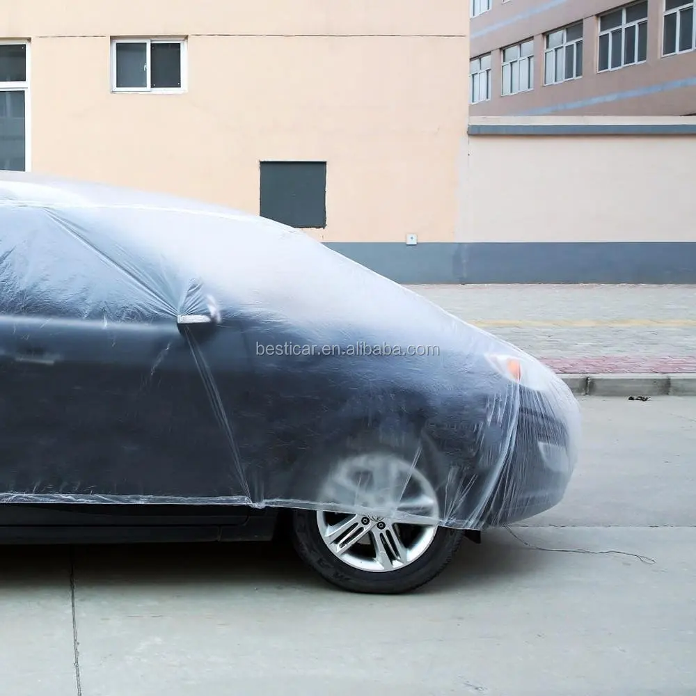 Transparent Clear Plastic Car Covers For S/m/l Size Of Cars Buy Car