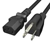 US Power Cable 10A 125V 3*0.824mm C13 AC Power Extension Cord for Computer PC Laptop Monitor Printer Cooker 1.8m