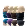 Custom knitted polar fleece neck warmer with embroidery