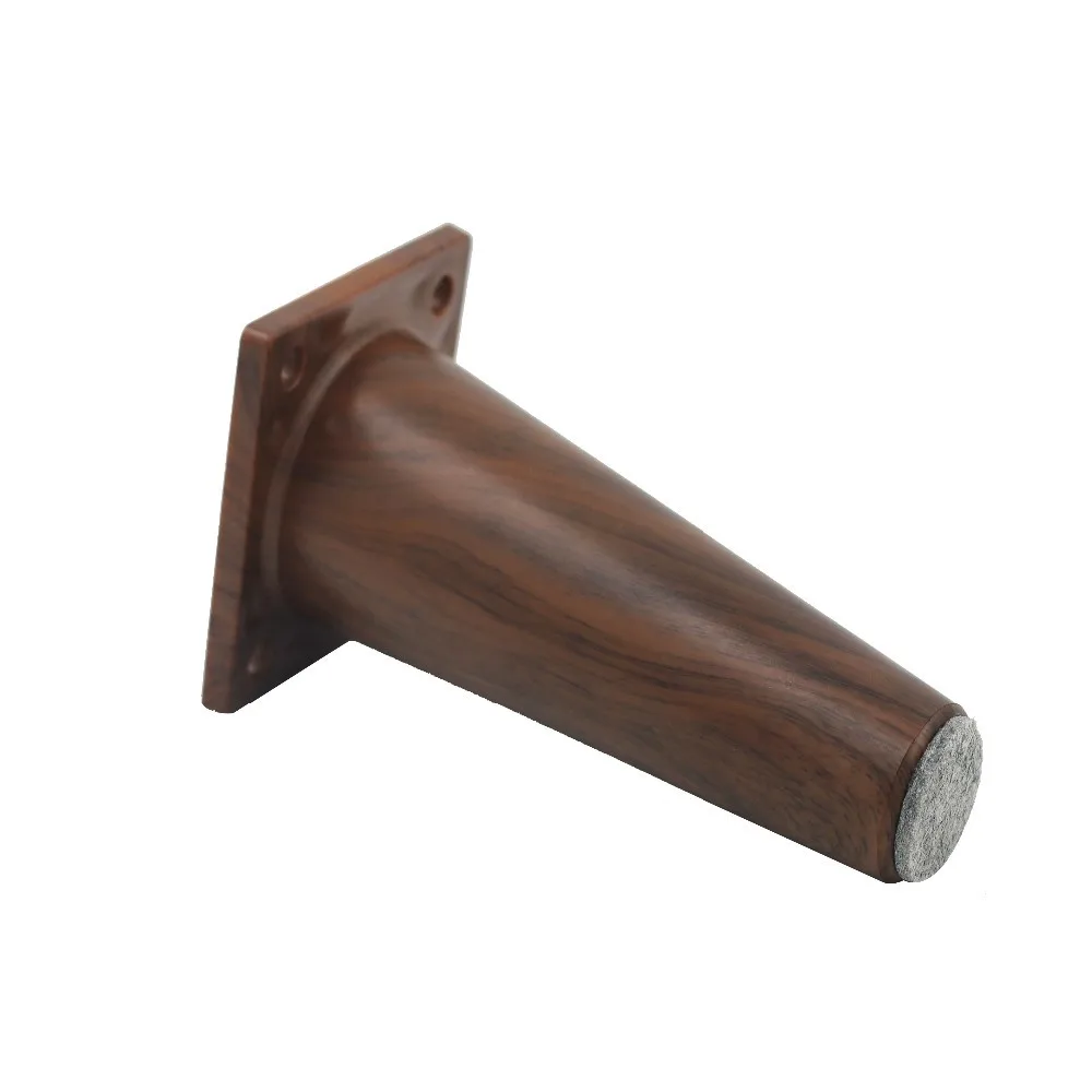 6" Angled Design Wood Finished Replacement Sofa Legs For Furniture