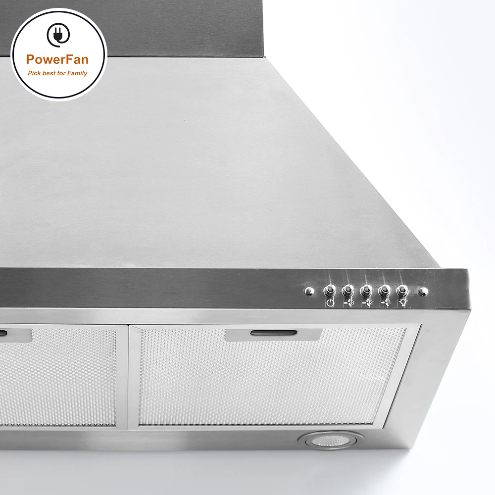 
Bset Price 127/220V 180W Stainless Steel Kitchen Used Range Cooking Hood 