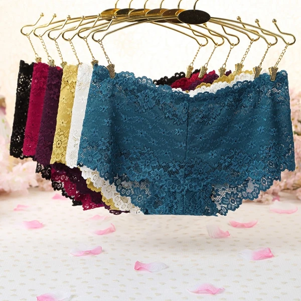 

Queena Three dimensional lace luxury girl underwear