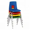 Hotsale cheap colorful kids furniture used preschool stackable chair plastic kids desk