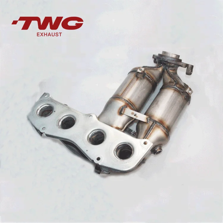 Good Quality Metallic Twc Catalytic Converter With Exhaust Manifold For