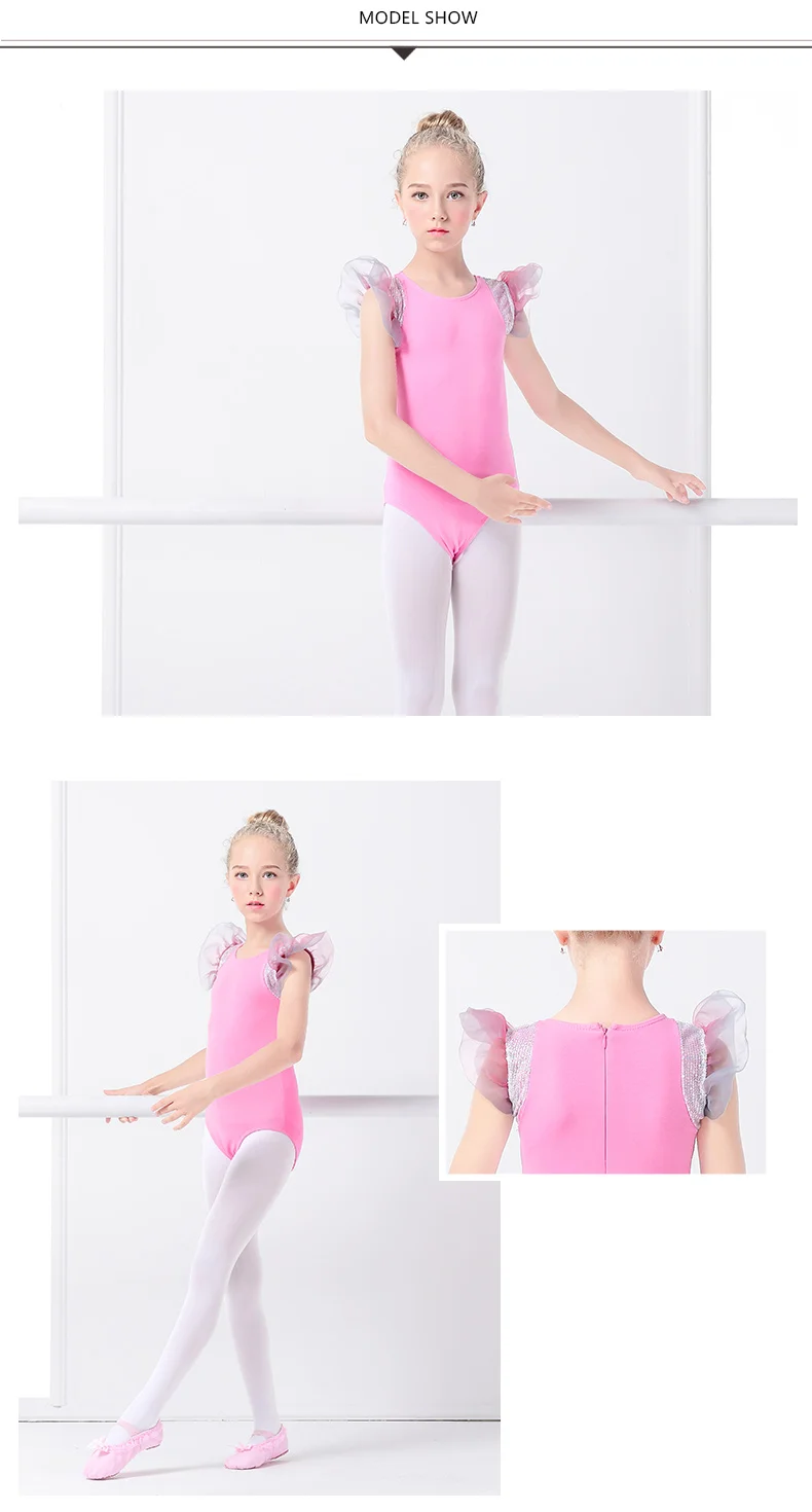 Girls Gradient Pink Leotards Dress Ballet Leotard - Buy Girls Lycra ...
