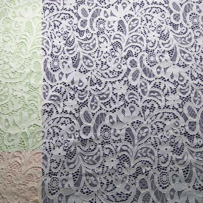 Cheap Wholesale Knieede Bridal Lace Fabric Dubai Voile Fabric Dress