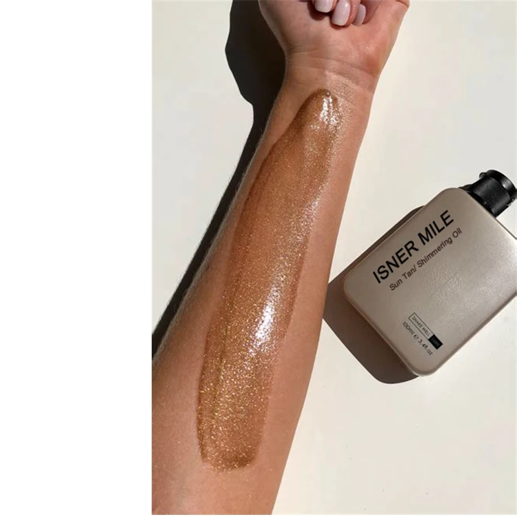 100 Natural Shimmering Oil Dark Tanning Oil Browntanner Bali Body With