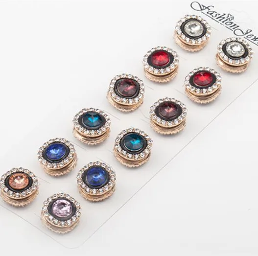 

Best Selling Muslim Islamic Crystal Magnetic Hijab Brooches, Blue,green,black,red,colorful.also can custom