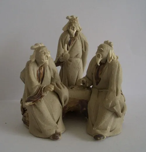 
High Fired Hand Made Clay Figurine 