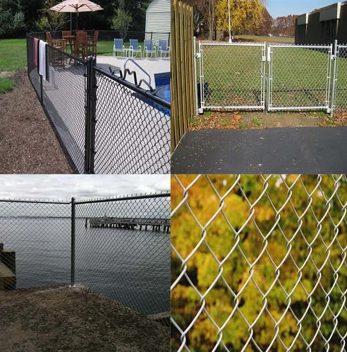 4 Inch Green Fencing Garden Chain Link Chain Link Fence Per Sqm Weight Per Square Meter Price