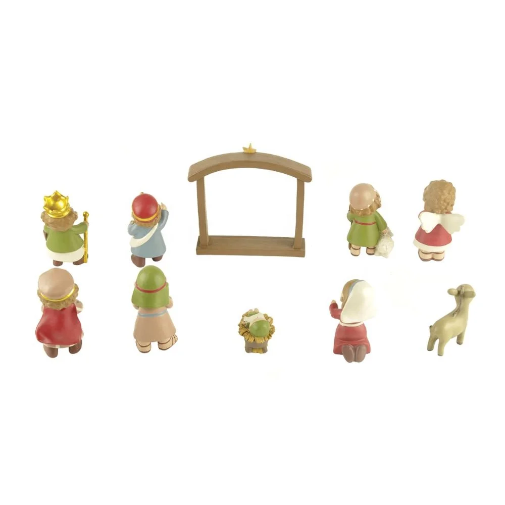 
High quality resin little people nativity set for indoor and Christmas 