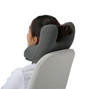 Orthopedic Power Head Folding Ergonomic Memory Foam Headrest Neck Support Rest Nap Travel Pillow for Camping Travelling