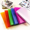 US Letter Size Poly PP Clear File with 2 Ring Clips Binder Document Holder