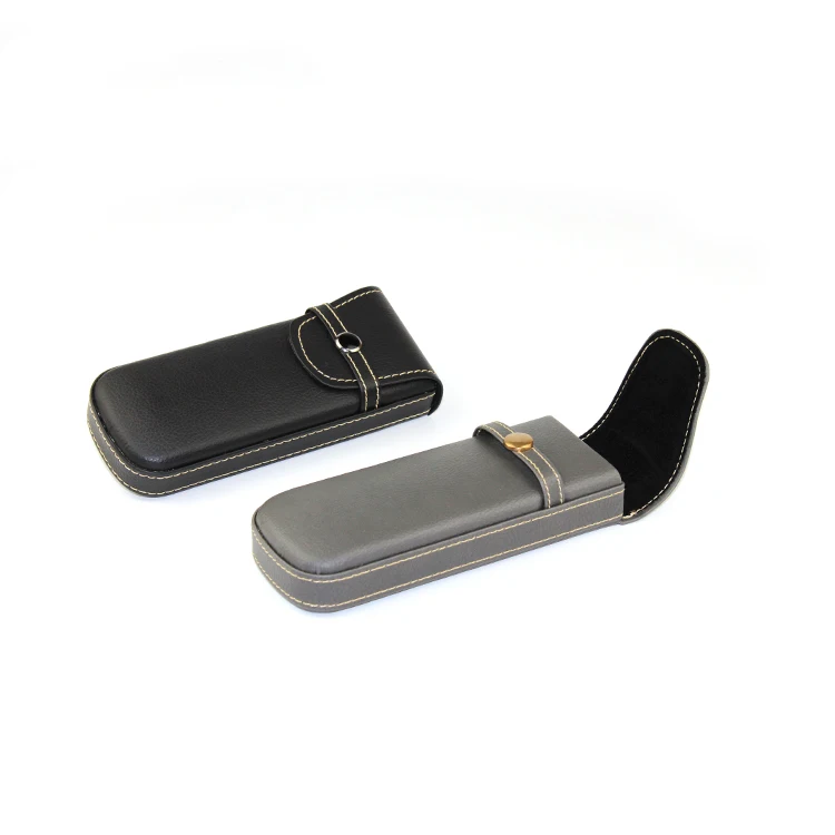 Portable 4 Color Black Soft Pu Leather Eyeglasses Case Belt Clip