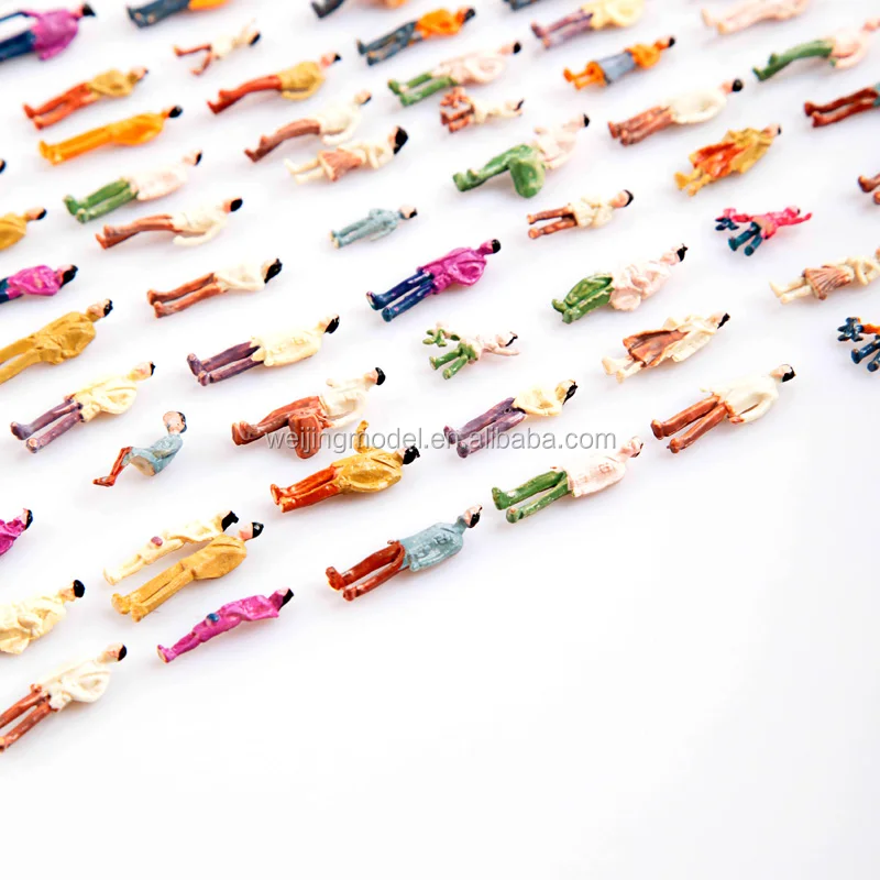 
100pcs 1;200 architecture scale model figure plastic miniature people model scale figure 