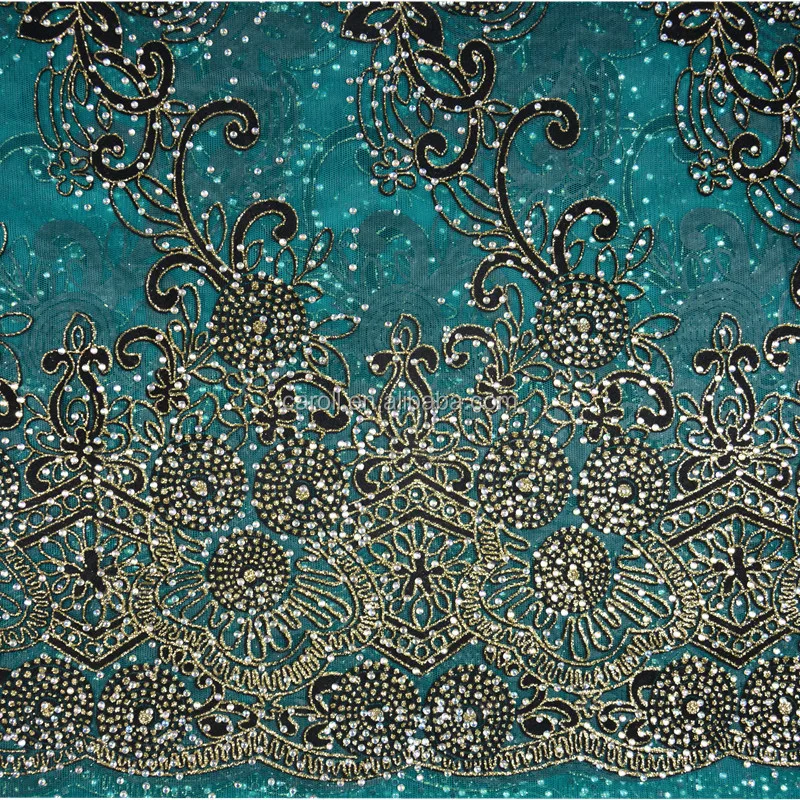 
Luxury stones African lace fabric lovely French tulle fabric elegant guaranteed quality Nigerian wedding lace fabric 