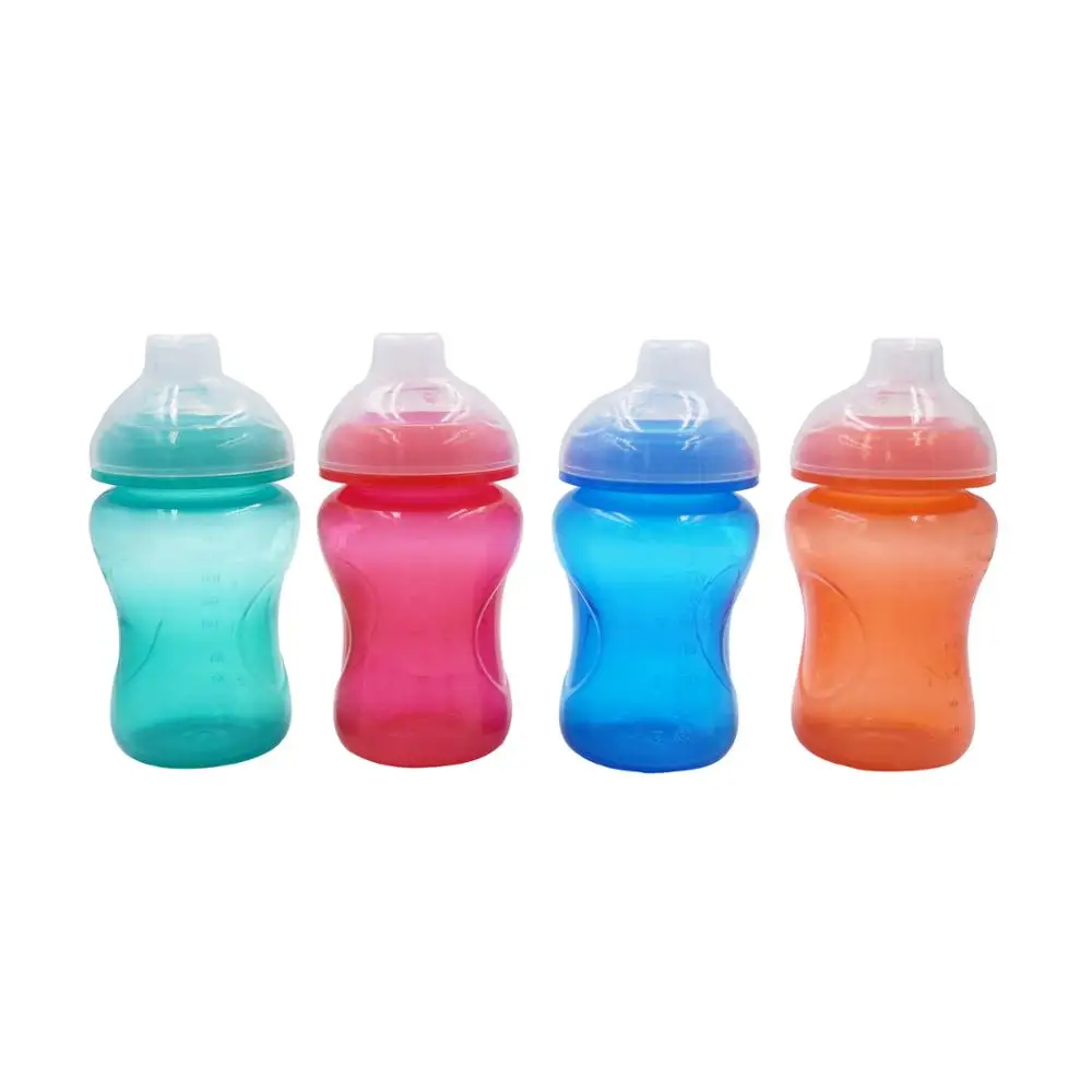 

removable handle silicone big mouth baby sippy cup drinking cup