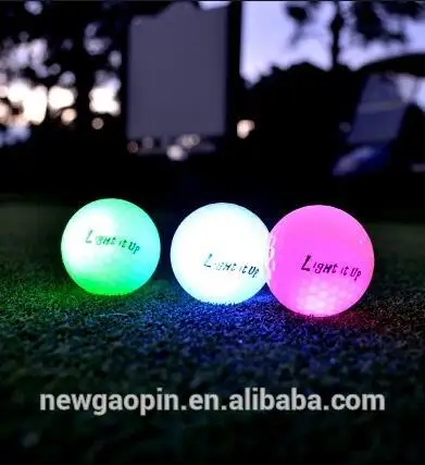 2018 trending product 2 piece Various led color golf ball