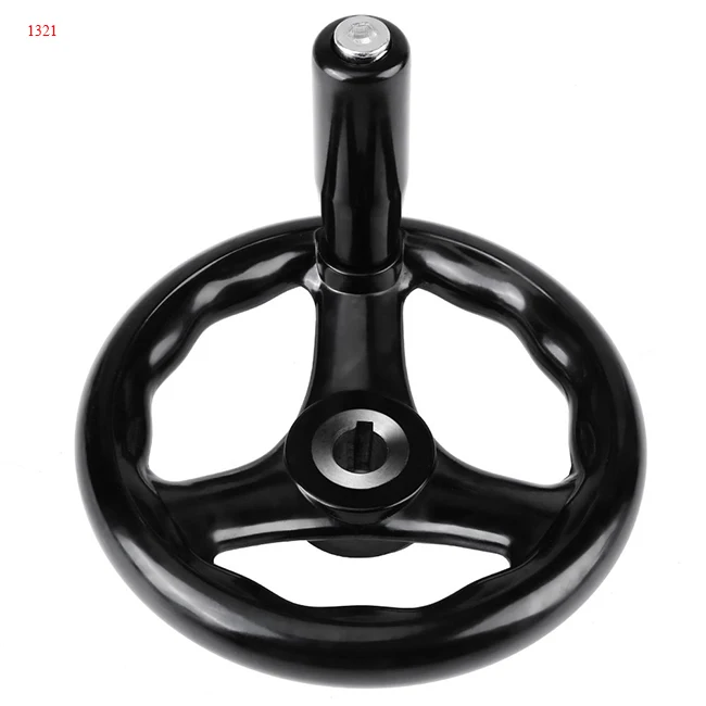 
12*100mm Bakelite Three Spokes handwheel with handle 