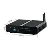 EGLOBAL New Arrival Dual Ethernet NIC Mini gaming computer intel core i7 7560U Dual Core Four Thread cheap mini pc 4K HD player