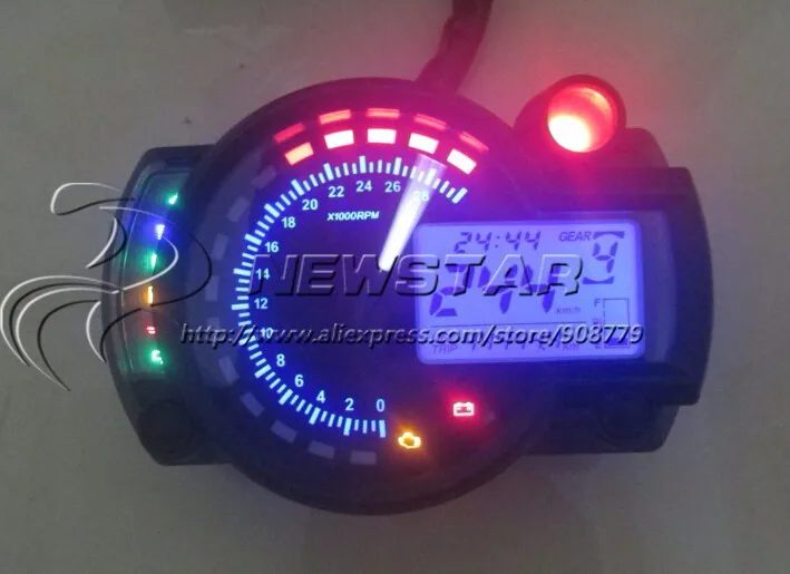 2019 Adjustable Digital Motorcycle Speedometer Lcd Digital