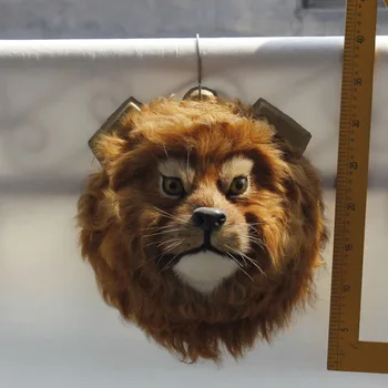 plush lion head wall decor