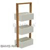 Custom tier Bamboo Storage Caddy Shelf for bathroom-Multifunction Corner Storage Caddy Stand Organizer Shelf/BSCI,FSC Factory