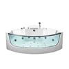 K-8947 Factory Low Price Sexy 6mm Tempered Transparent Glass Whirlpool Bathtub