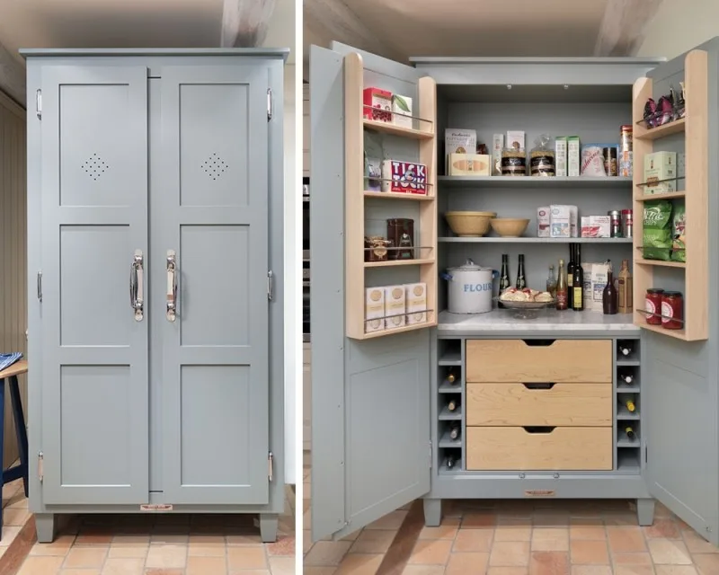 2018 Hangzhou Vermont Ready Made Kitchen Pantry Cupboards From China